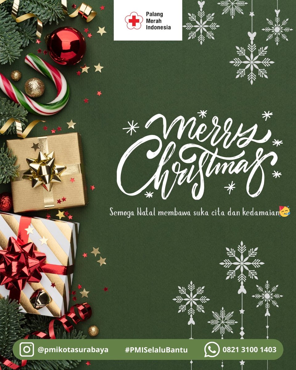 Selamat Natal 2025.
Semoga kasih, damai, dan harapan senantiasa menyertai setiap langkah kemanusiaan kita. 🤍
#PMISelaluBantu