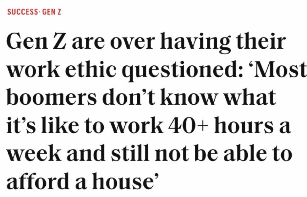 BoringBiz_'s tweet image. Boomers would rather destroy the American dream for their grandchildren than watch their stock and real estate decline by a few percentage points

Let that sink in