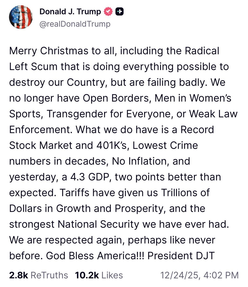 Two very different Christmas messages