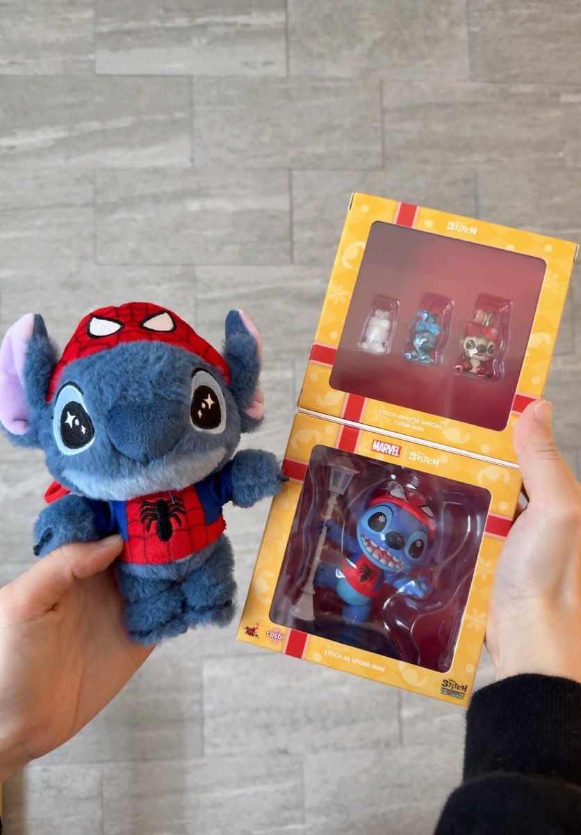 非売品 COSBI スティッチ スパイダーマン トイサピエンス ホリデー