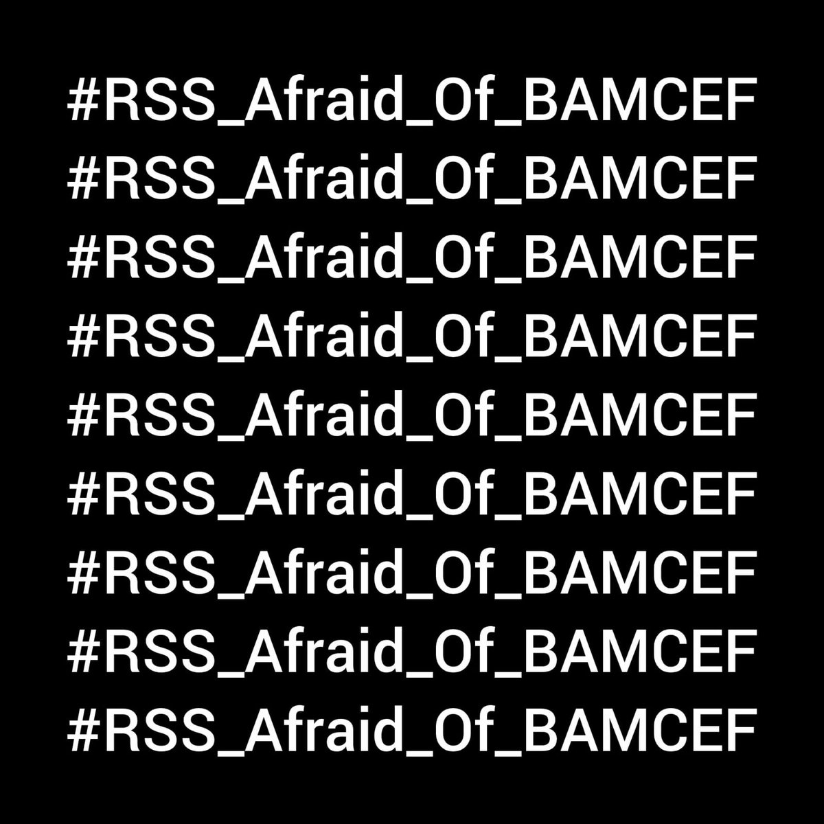 #RSS_Afraid_Of_BAMCEF

लड़ाई अब RSS भाजपा विरुद्ध कांग्रेस नहीं हैं 

अब लड़ाई #RSS, भाजपा VS #BAMCEF, भारत मुक्ति मोर्चा शुरु हो गई हैं।

#मूलनिवासी_राष्ट्र
