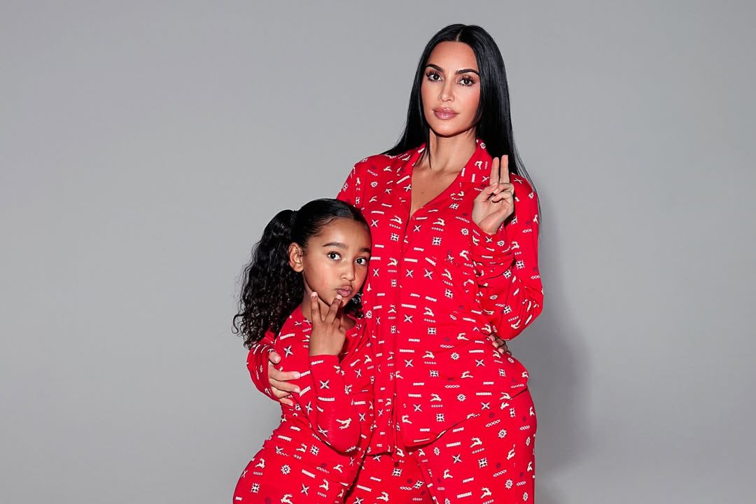 Kim Kardashian did a holiday group photoshoot featuring her children, along with Khloe Kardashian's kids, True and Tatum, and Rob Kardashian's daughter, Dream. “'Twas the night before Christmas...” — Kim Kardashian via