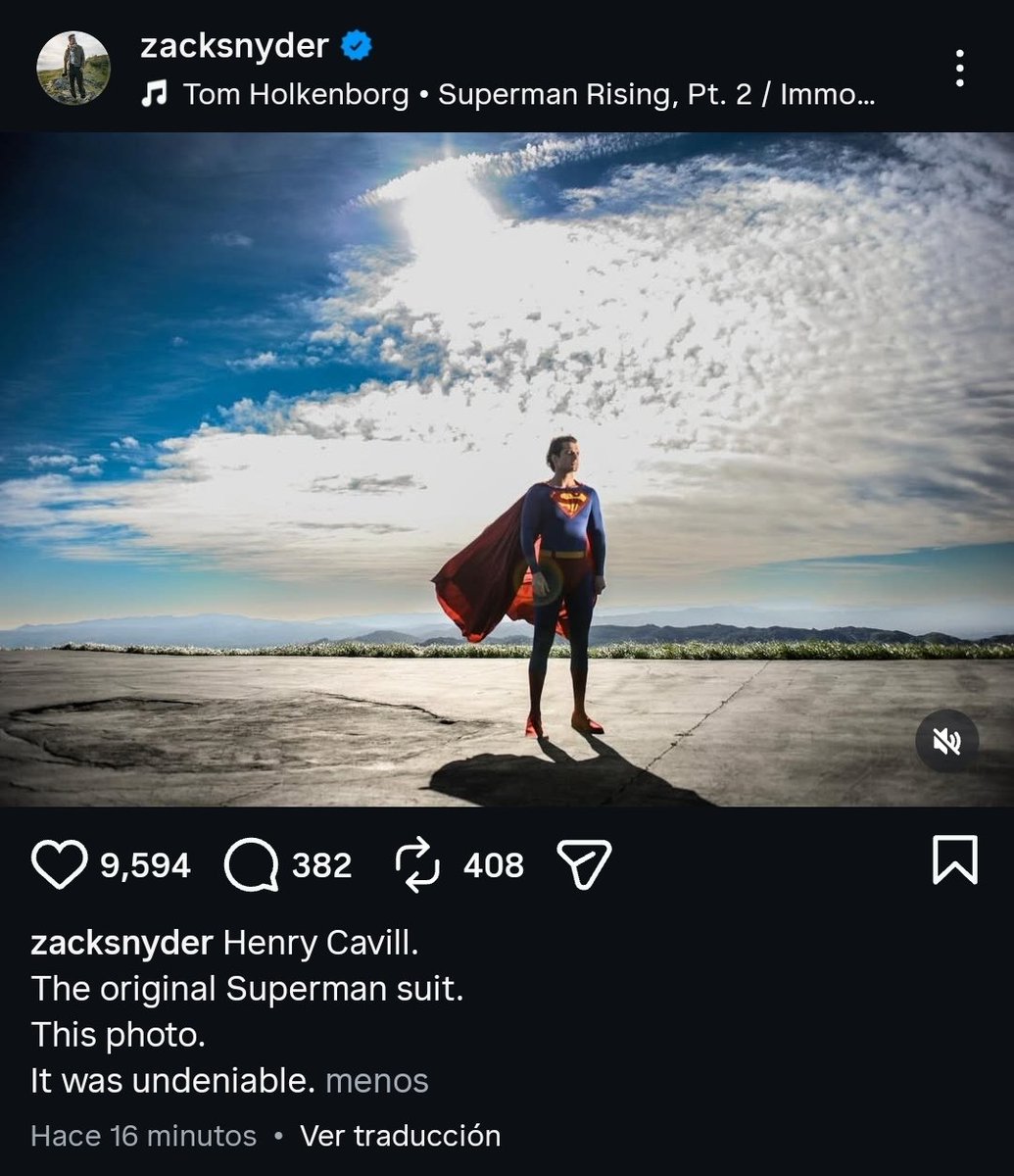 PerryTheChief's tweet image. Para variar, Zack Snyder acaba de compartir esto en su instagram.

Mijo, no tienes una Navidad que celebrar?