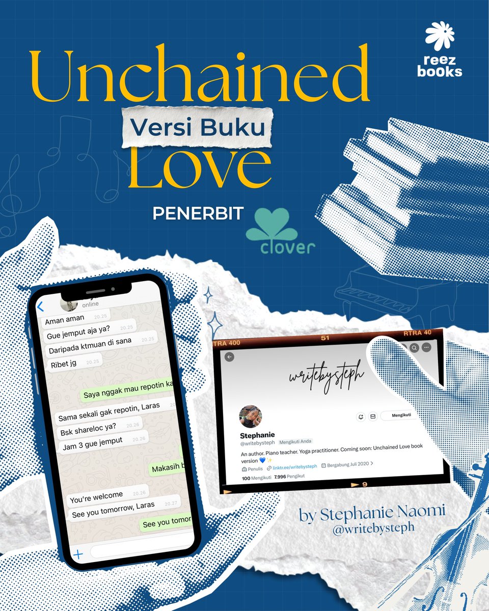 Unchained Love Segera Terbit di Penerbit Clover! 

Bersama Penerbit Clover, Unchained Love akan hadir dengan versi yang lebih utuh dan emosional 🩷

💌 Pantau terus buat info pre-ordernya