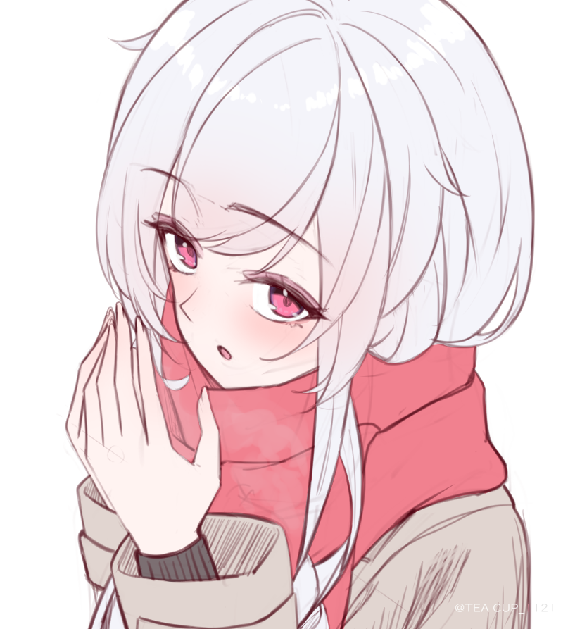 「聖誕節快樂 塗了幾張蒂兒,天氣冷大家要注意保暖 #DearArt」|TeaCup_1121のイラスト