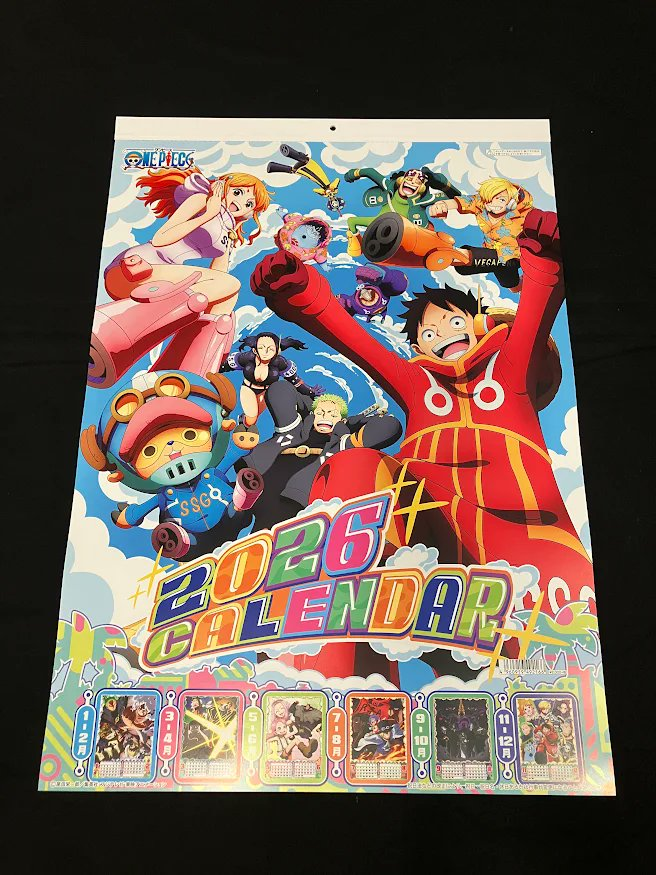 オススメ商品】 2026 ONE PIECE A2カレンダー 2,200円(税込) 好評発売