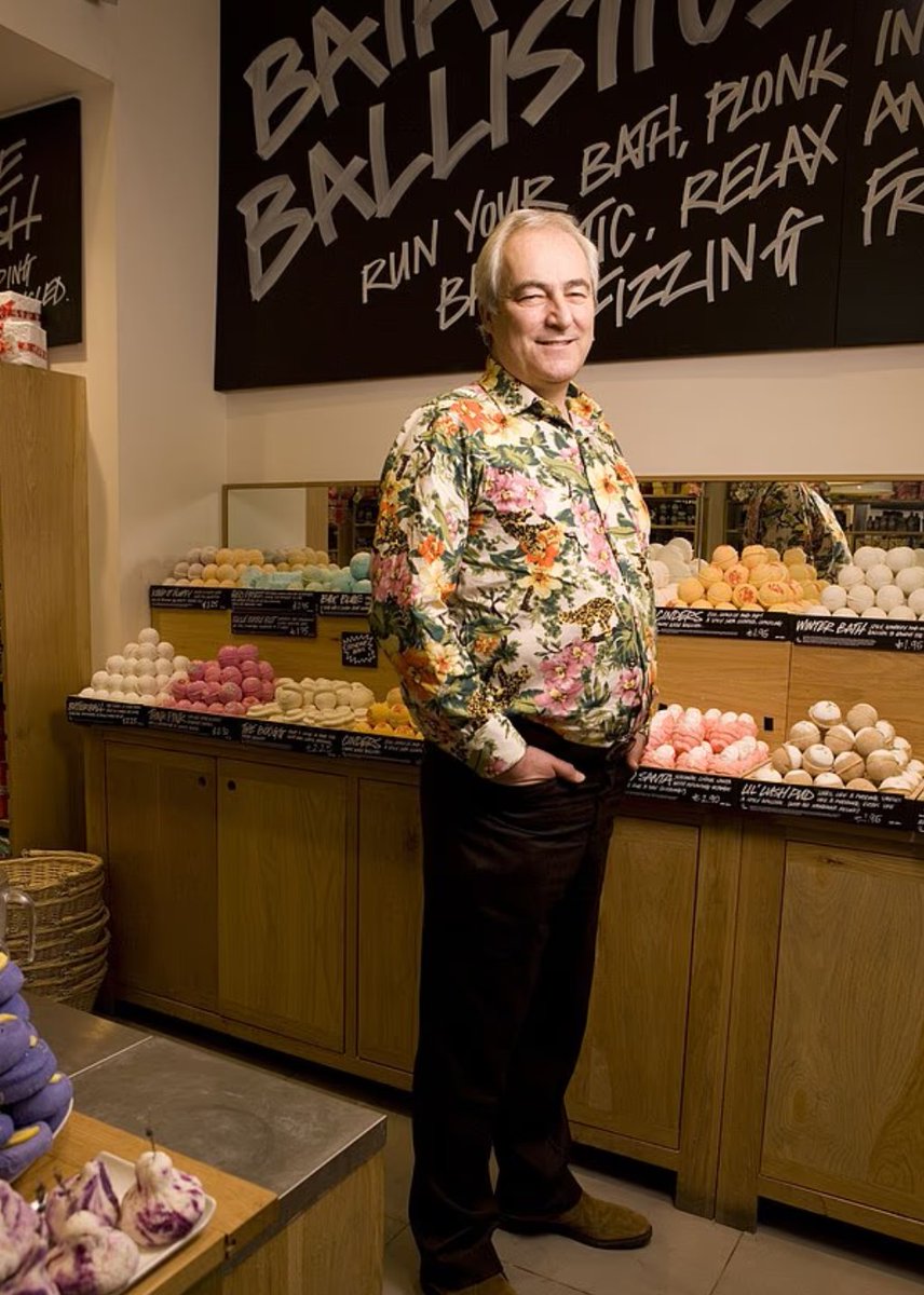 TheGriftReport's tweet image. 🚨UK NEWS: Lush founder says anti-woke backlash is just 'bigots' moaning and tells people to stay out of his stores if they don't like pro-Gaza stance