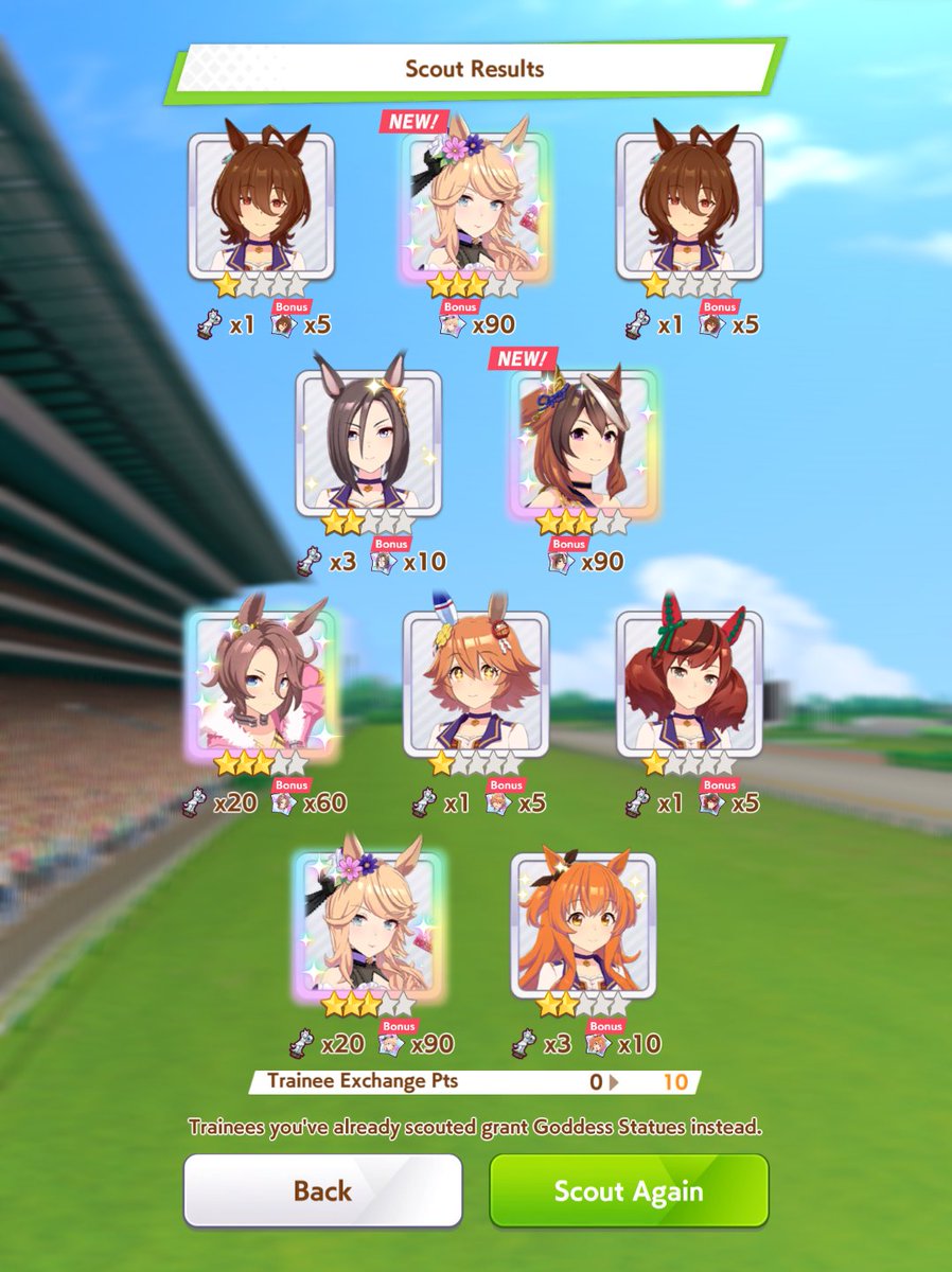 EXCUSE ME???? I DID A SINGLE 10 PULL JUST TO SEE IF I'D GET LUCKY?????!!
#umamusume