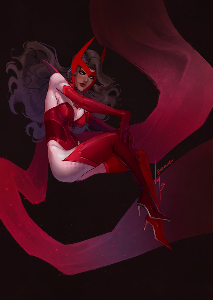 -WITCH OF THE EVIL EYE-
Scarlet Witch is maybe my favorite hero to paint. 

#marvelrivals #ScarletWitch #loveisabattlefield #MarvelRivalsfanart #MarvelRivalsPartners