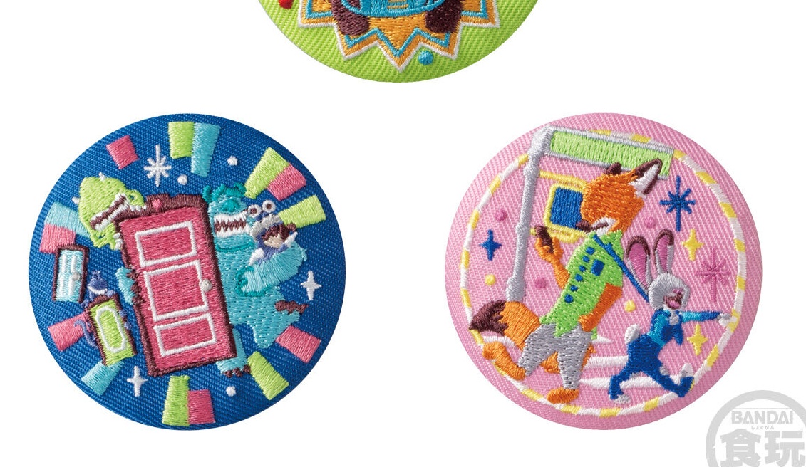 Disney ディズニー刺繍缶バッチ 12個入りBOX ボックス ズートピア 12個