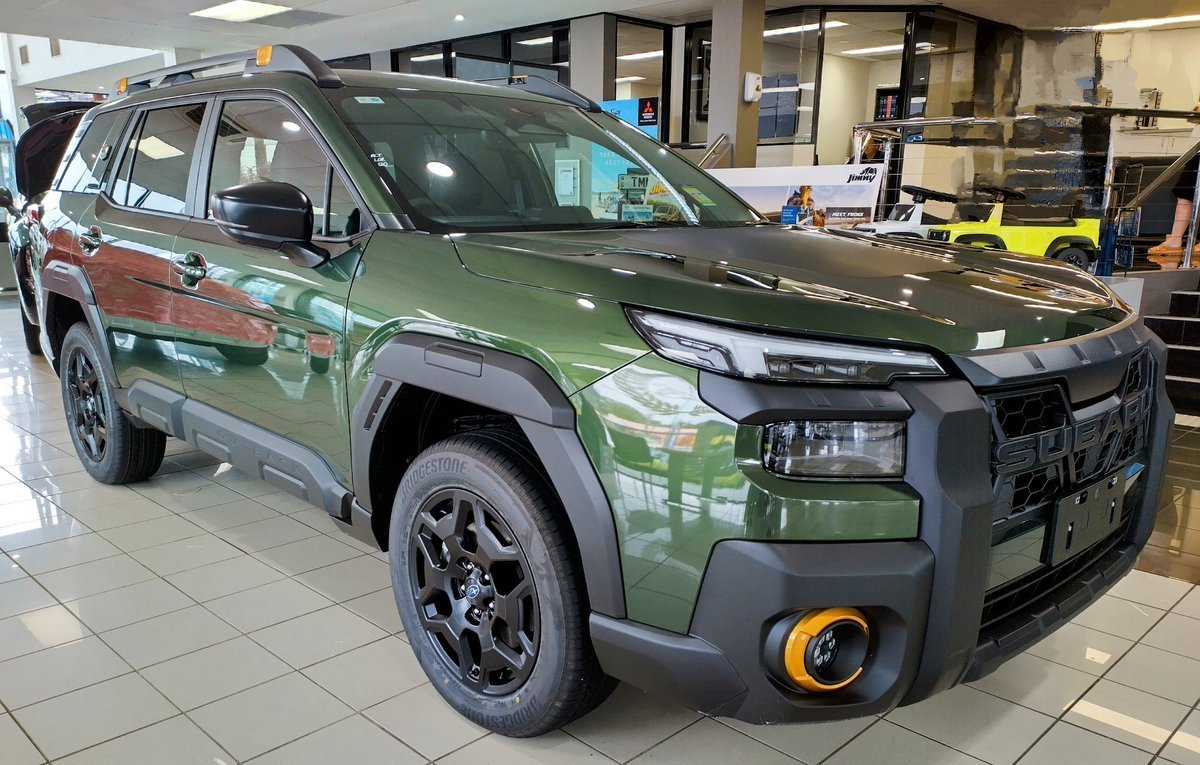 New Australian 2026 Subaru Outlook has hit the showrooms. 
The Emerald Green Pearl Outback Wilderness.   <a href="/SUBARU_CORP/">株式会社ＳＵＢＡＲＵ</a> #Cars #Subaru #SubaruOutback <a href="/CarExpertAus/">CarExpert.com.au</a> <a href="/drivecomau/">Drive</a> <a href="/CarSauceAU/">CarSauce</a> <a href="/carsales/">carsales.com.au</a>