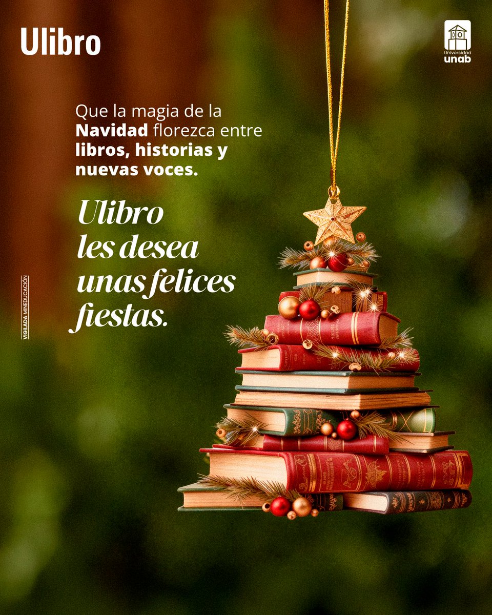 Ulibro's tweet image. Que el cierre del año llegue con calma, inspiración y nuevos encuentros🎄🧑‍🎄.

#FelizNavidad