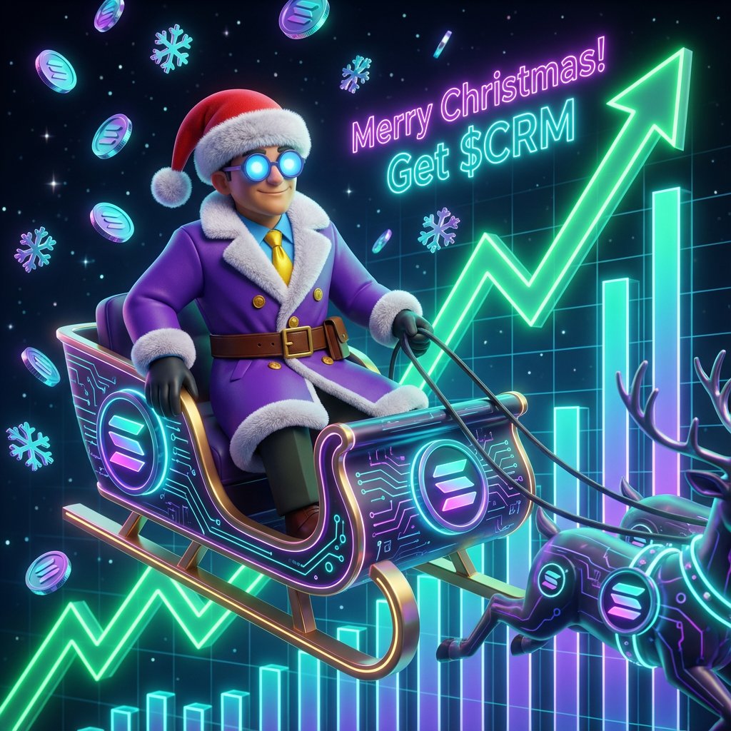 Happy holidays and Merry Christmas to the $CRM family.

I’ve been traveling a bit yesterday and today, but I’ll have plenty of content for the community throughout the holiday season. Really proud of everyone for not only breaking but holding $400K market cap over the weekend — a