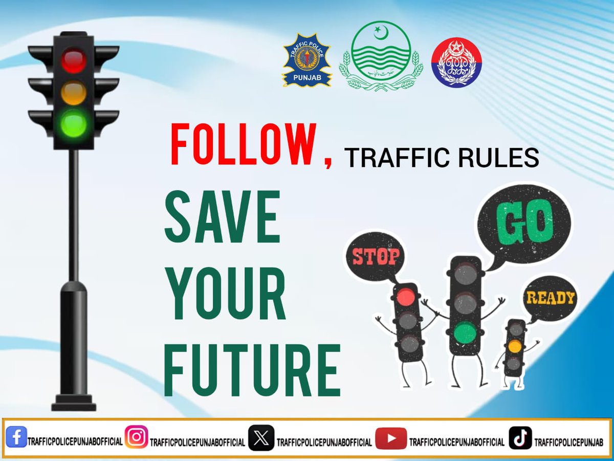 PunjabTraffic's tweet image. ٹریفک قوانین کی پابندی کیجیے 
۔اپنی زندگی کو محفوظ بنائیں 

#safety #laws #ruleoflaw #awearness 
@GovtofPunjabPK @hinaparvezbutt @MaryamNSharif @AzmaBokhariPMLN @OfficialDPRPP @TeamMNSharif @muqadasawann