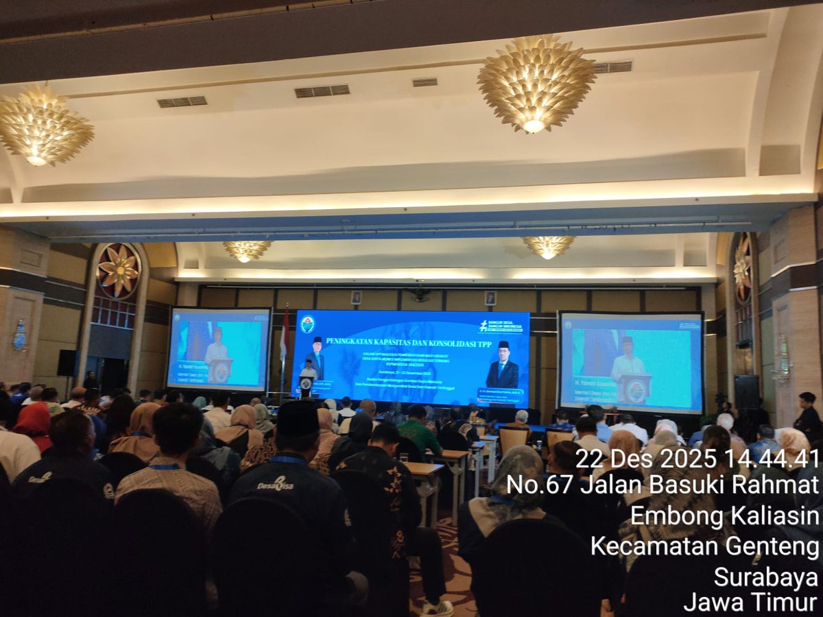 Pembukaan Peningkatan kapasitas dan konsolidasi TPP oleh Menteri Desa PDT.
TPP ujung tombak pembangunan desa, harus terus meningkatkan kapasitas
#TPPUjungTombakPembangunanDesa
#MenteriDesaPeduliTPP
#PendampingDesaUjungTombakPembangunan
<a href="/prabowo/">Prabowo Subianto</a>
<a href="/YandriSusanto/">Yandri Susanto</a>
<a href="/ArizaPatria/">Ariza Patria</a>