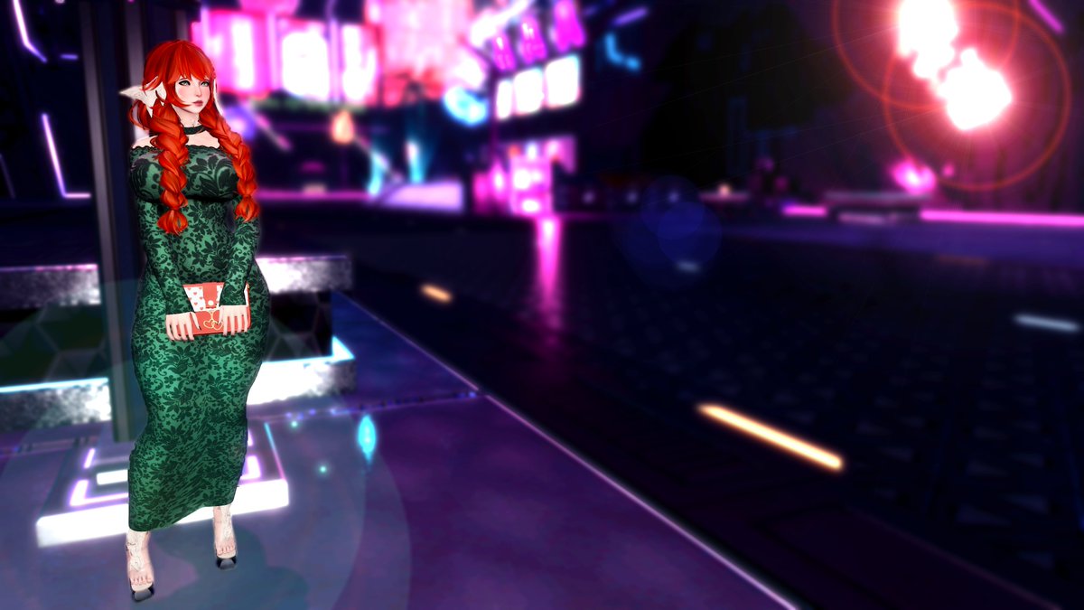 Waiting for her date