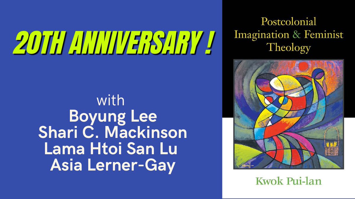 I celebrate the 20th anniversary of Postcolonial Imagination and Feminist Theology and invited 4 former students to comment on the book.
youtube.com/watch?v=vqtYaT…