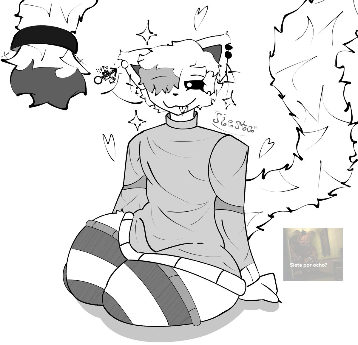 El gatito quiere mantenerse caliente de otra manera🔥🔥

-felices fiestas :D-

#SmilingCrittersOC