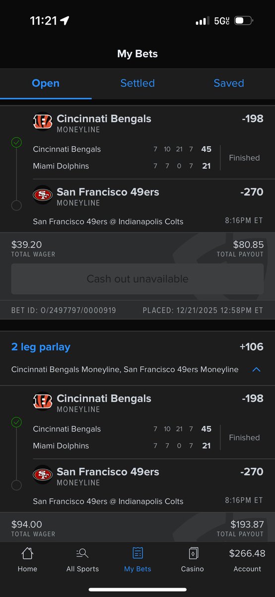 prophetboosts's tweet image. Good game I thought colts were boutta win for a second ngl. First Td parlay coulda been crazy 

#nfl #9ers #colts #bengals #cmc