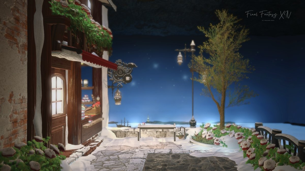 sieastray's tweet image. A Cup of Winter☕️ 

#NoraSieHousing 
#FF14ハウジング #FF14スタジオ