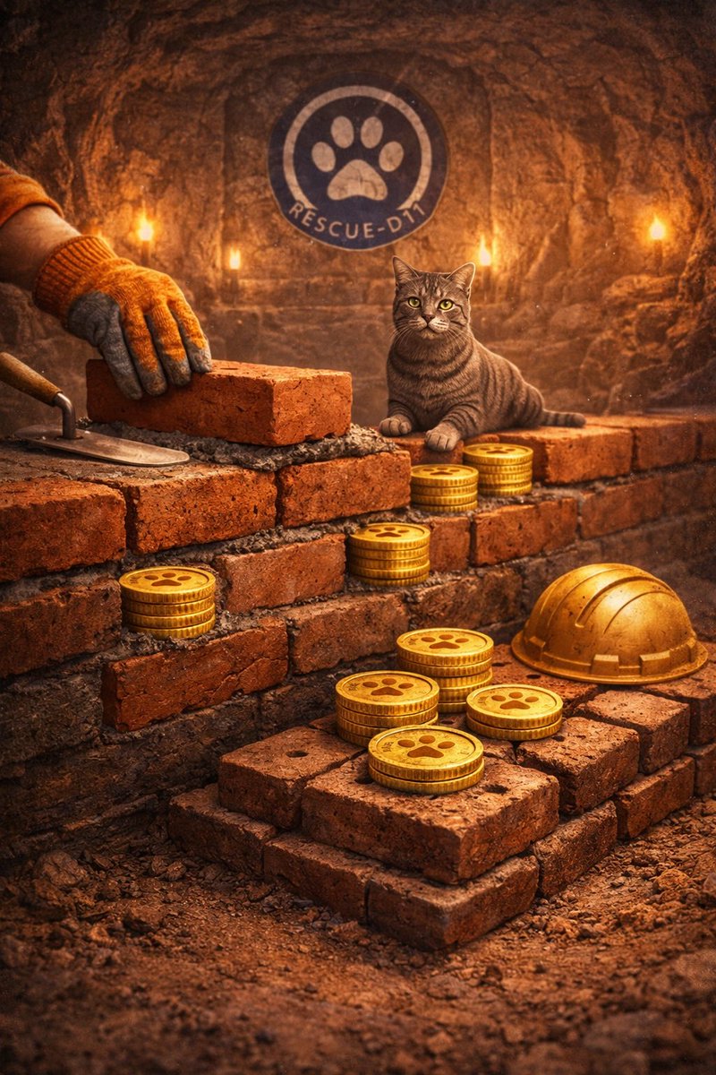 <a href="/anndylian/">Anndy Lian</a> While everyone else chases candles, the KITKAT community is laying bricks.
• Supply getting locked
• Holders showing up daily
•  Rescue-D11 App launched.

Strong foundations aren’t loud.
They’re patient.
They’re disciplined.
They’re built when no one is watching.
When momentum