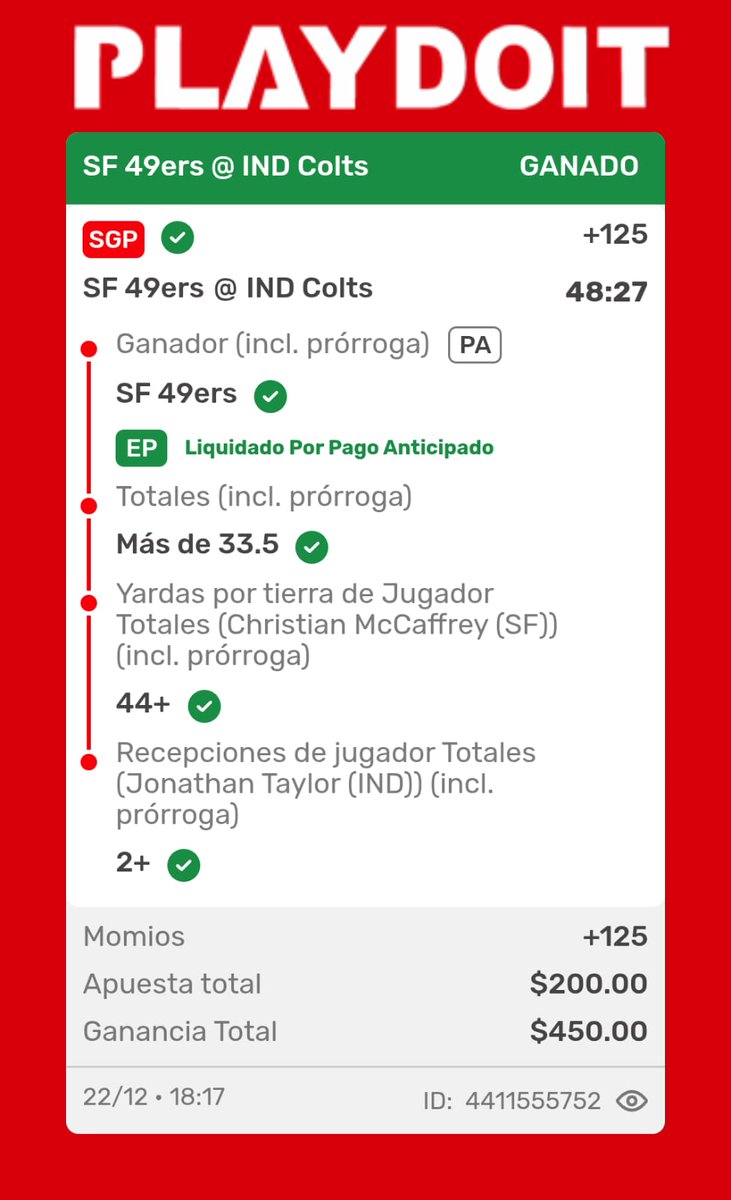 Pasamos a cajas con los 49ers de la mano de Christian McCaffrey ✅🫡🏈🇺🇸
#FTTB