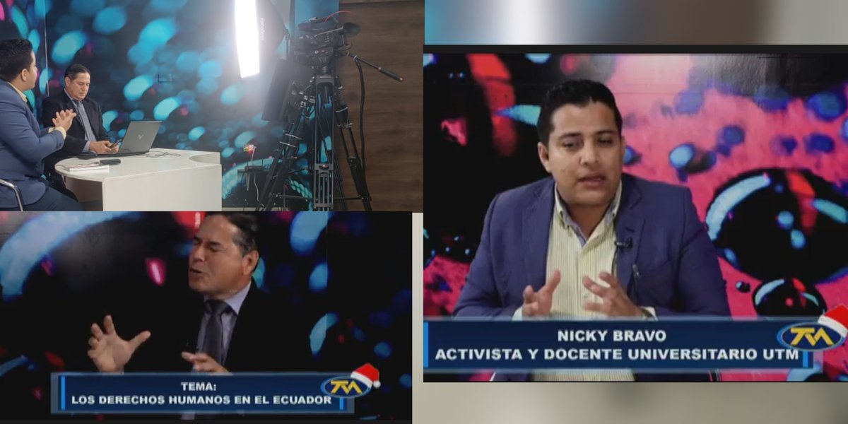 Entrevista en Televisión Manabita: Programa GOLPE DE MESA🎥Analizando los #DDHH en #Ecuador ⚖️📚Participando como Experto en #DDHH;Catedrático de la Carrera de Derecho #UTM 🔰 <a href="/UTMManabi/">Universidad Técnica de Manabí</a> <a href="/santiagoquirof/">Santiago Quiroz Fernández</a> <a href="/JhinsonMoreira/">Jhinson Moreira</a>  <a href="/aadr81/">Alex Duenas R</a> <a href="/kleberGuerreroA/">Kleber Guerrero Aray</a> ⚖️📚