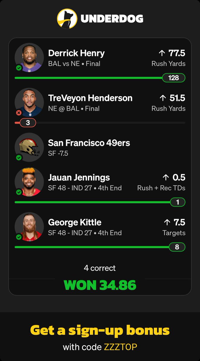 play.underdogfantasy.com/es-4oDhayWSNN
<a href="/Underdog/">Underdog</a> <a href="/UnderdogNFL/">Underdog NFL</a> WTF is up with this BS? I GOT THE RESCUE FOR HENDERSON BUT WHERES MY  CASH FOR THE REST OF THE SLIP HITTING?