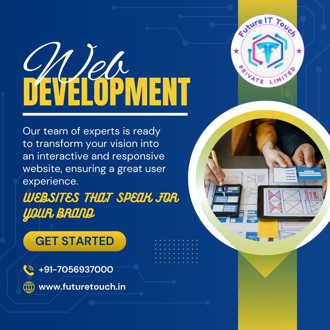 futureittouch's tweet photo. 🚀 Website Development in Chandigarh
Grow your business online with fast, responsive &amp; SEO-friendly websites by Future IT Touch Pvt. Ltd.
We build websites that convert ideas into results.
🌐 https://t.co/5w2msNt6zD

#WebsiteDevelopmentChandigarh 
#FutureITTouch #WebDesign https://t.co/dw1JgNz2DE