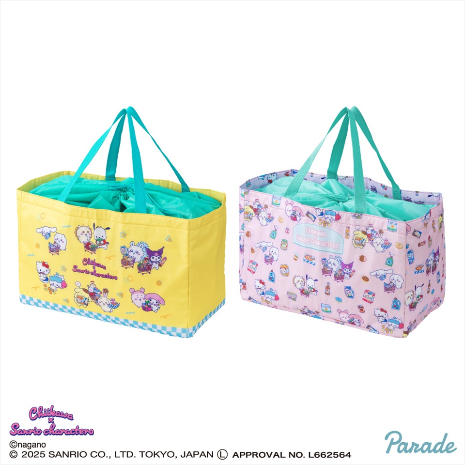 🚫新景品登場中🚫 【ちいかわ×サンリオキャラクターズ レジかごバッグ