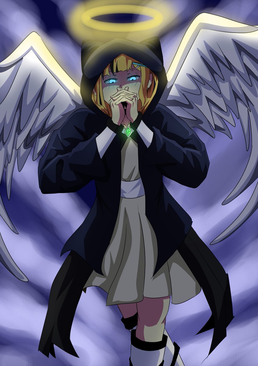 Intente hacer a @suzumiyaneiro version angel jajaj