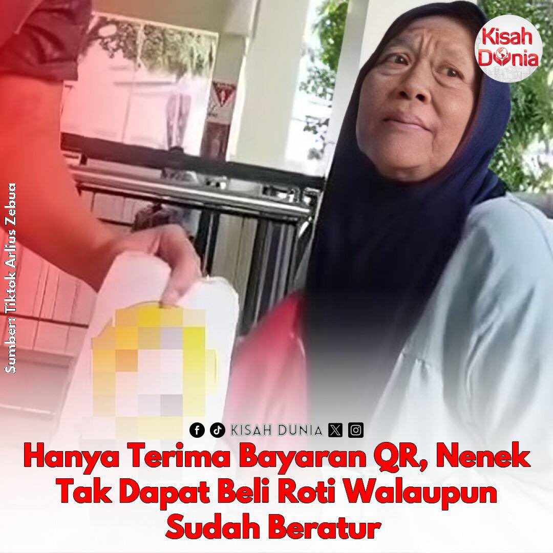 kisahdunia_com's tweet image. Kesian nenek ni dah beratur tapi bila tiba turn nak beli roti, kena tolak pulak semata-mata tak reti pakai QR... ☹️

Berita Penuh: kisahdunia.com/?p=551786

#wargaemas #wangtunai #teknologidigital #bayaran #qrcode #KisahDunia
