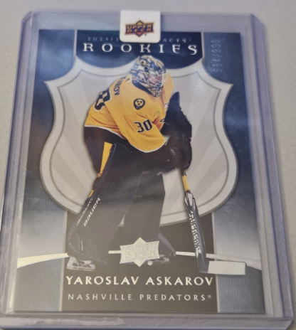 JerseyRips's tweet photo. ***NEW LISTING*** 2023-24 Upper Deck Artifacts | Yaroslav Askarov | Rookies | Redemption | /999 | #NashvillePredators | #SanJoseSharks #SJS #TheFutureisteal
https://t.co/apC3pS0ZVR https://t.co/q5n73dzy2u