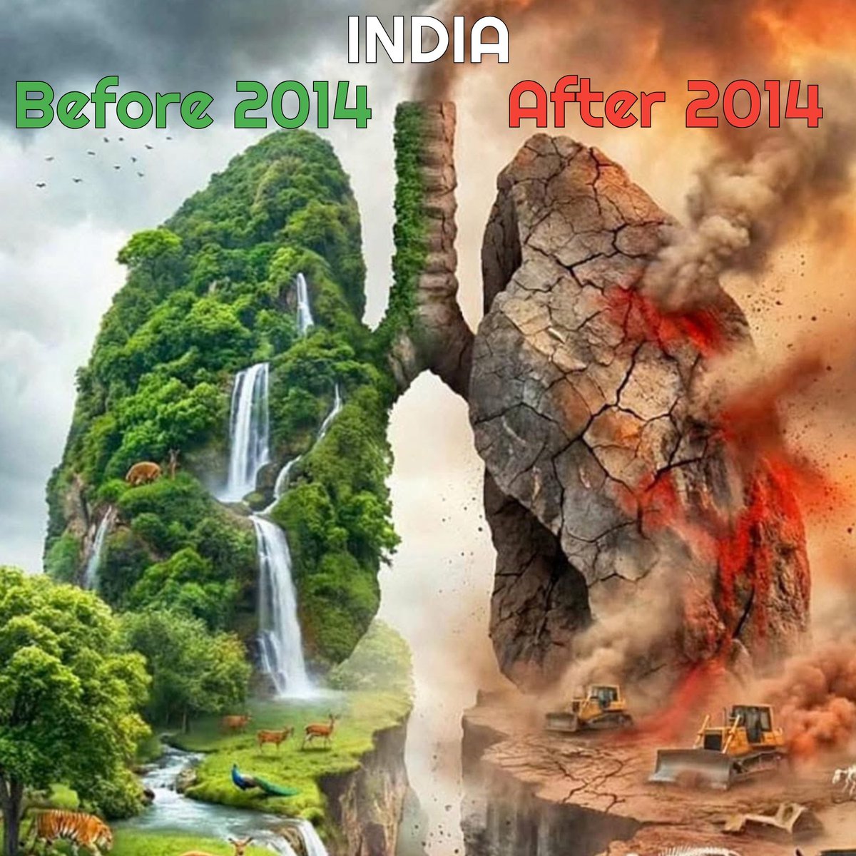 tanmoyofc's tweet photo. India 🇮🇳

#SaveAravalli #NationalFarmersDay https://t.co/wVGYwsVumz