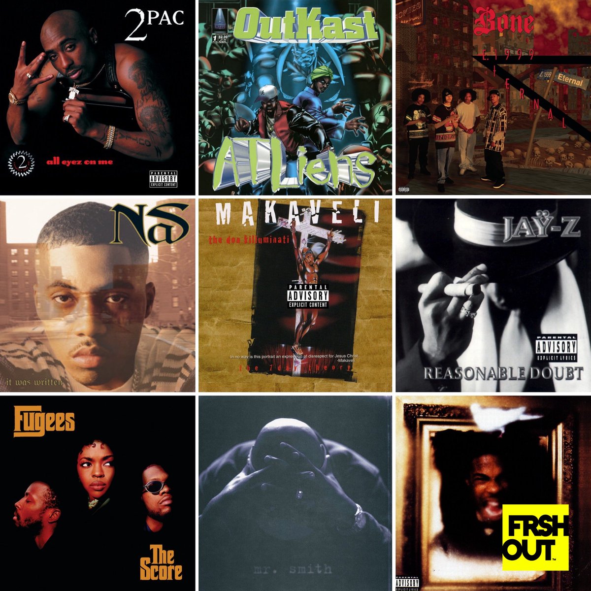 FrshoutHipHop's tweet image. Track for track, “no skips” who dropped the best rap album in 1996❓