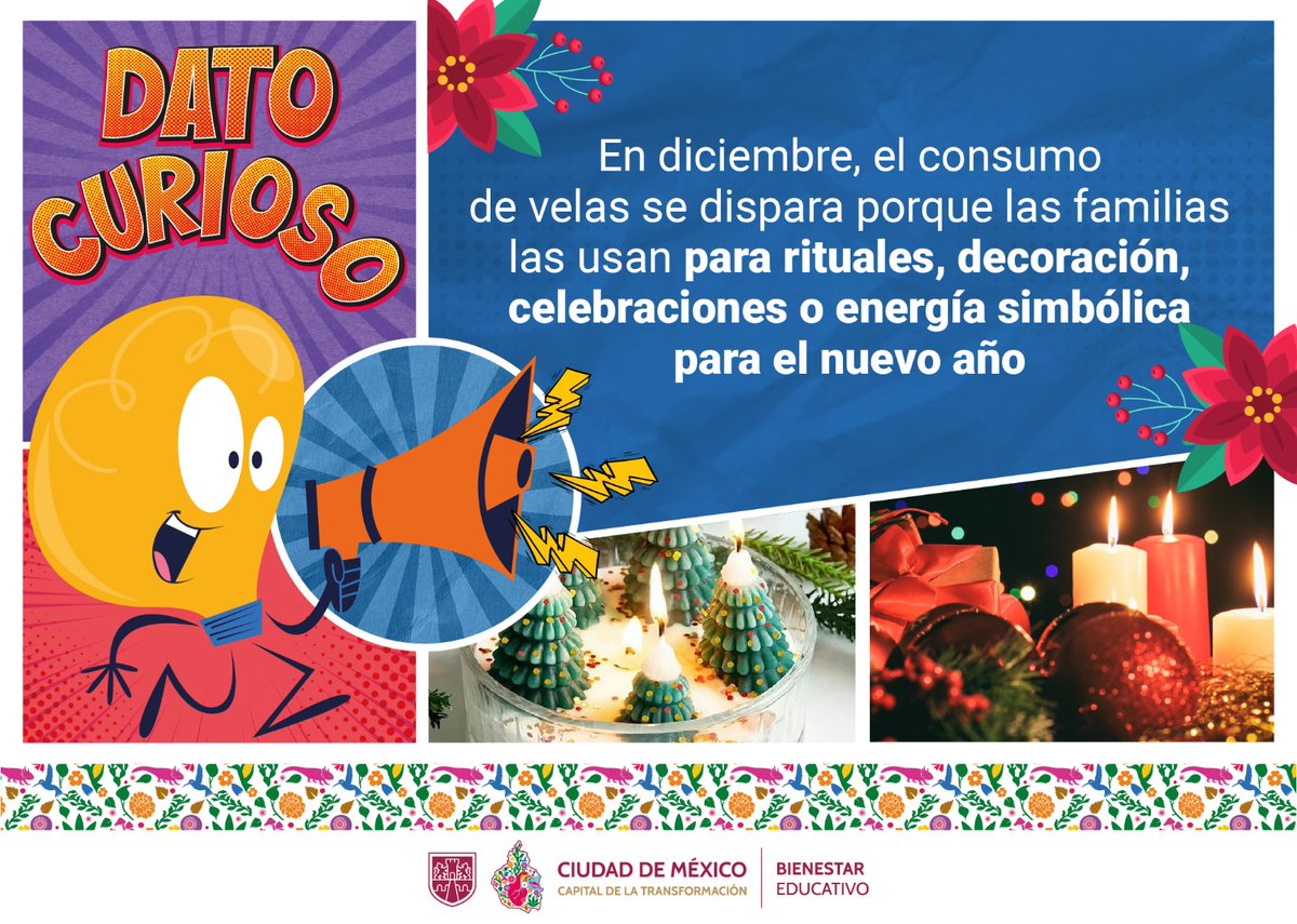 BienestarEdu's tweet image. 🕯️ #DatoCurioso
Las primeras velas se utilizaban como una forma de medir el tiempo. ⏰