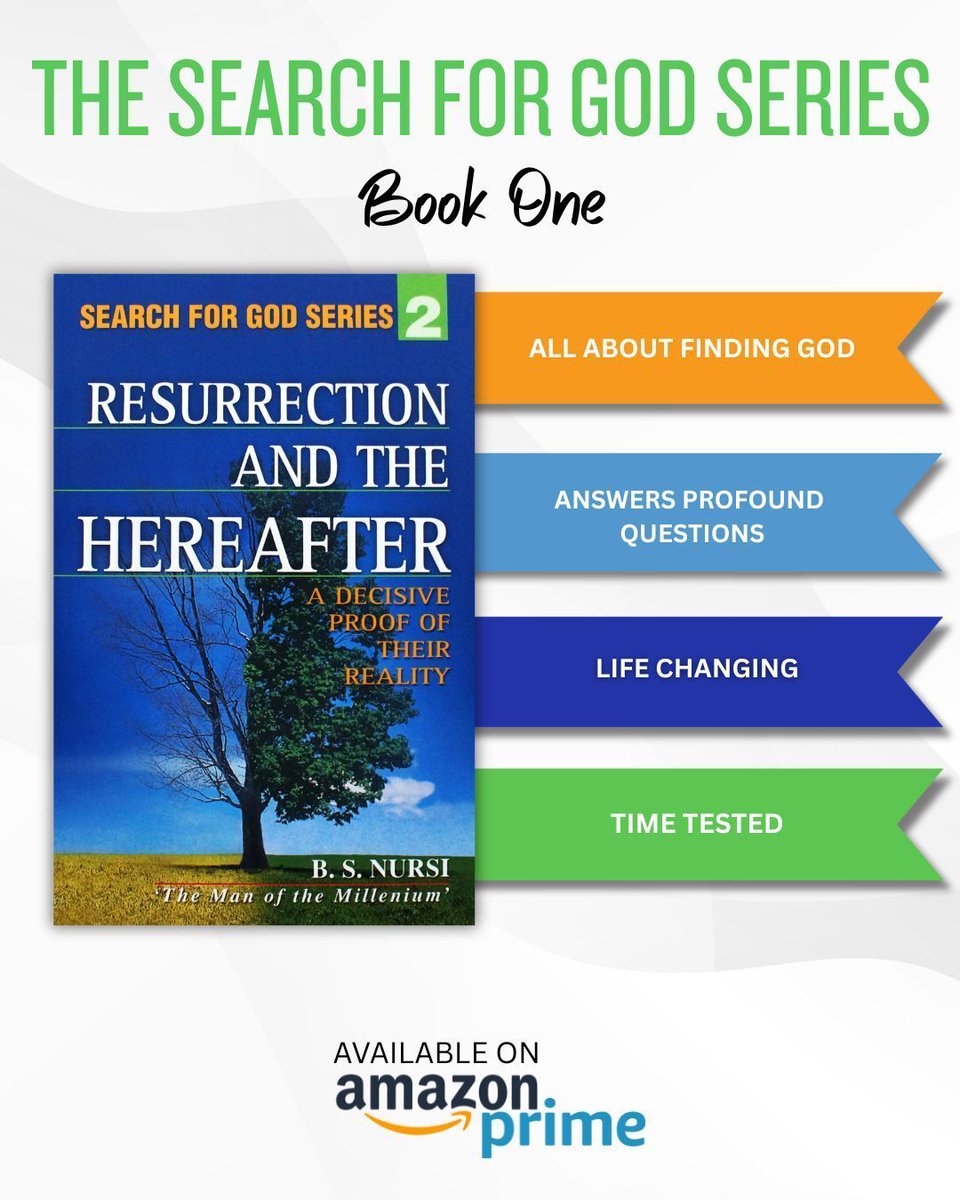 usa_nur's tweet photo. This book with its exquisite logic, not only proves decisively the existence of life after death, but it also makes clear the relevance of our states in the hereafter. 
Book Two in the Search for God Series can be found on Amazon:
https://t.co/bzWL7hY9pi 
#searchforgod #searchforgodseries #saidnursi #bediuzzaman #bediuzzamansaidnursi #supremesign #resurrection #hereafter #miraclesoftheprophet  #practicesoftheprophet