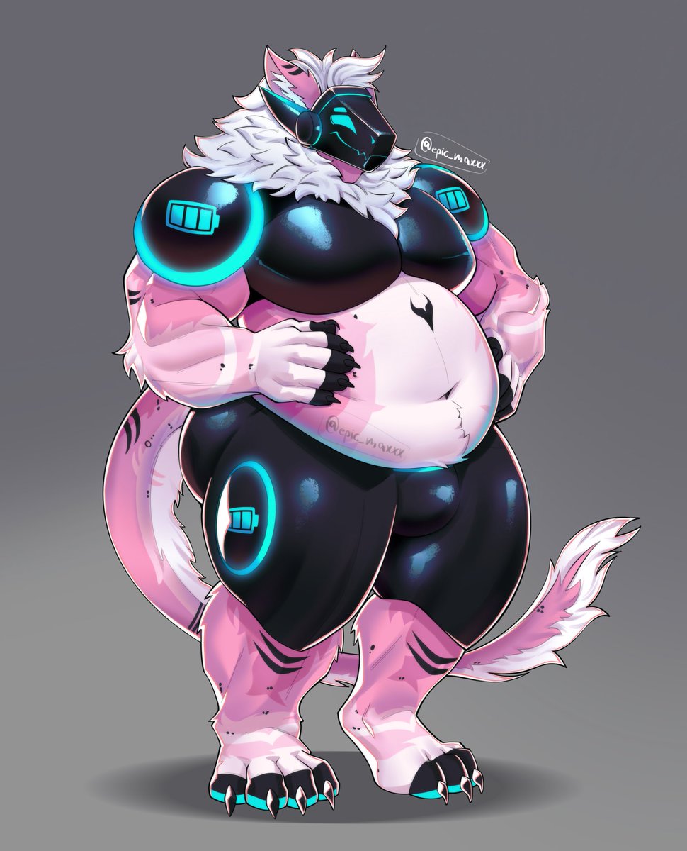 epic_maxxx's tweet image. Built like a power core and glowing like temptation😏🔋.

Commission for @who_messu