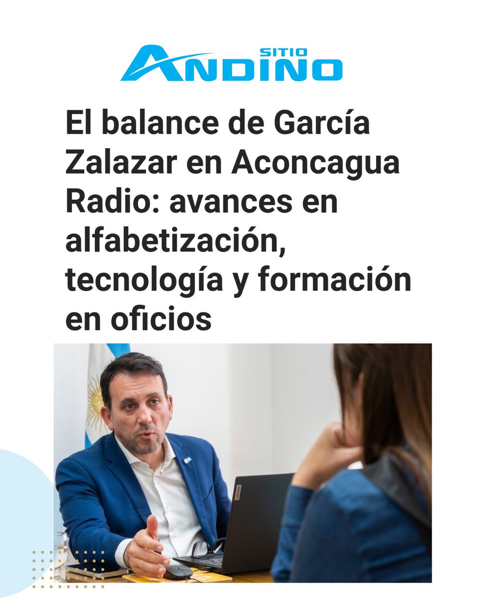 TadeoGZ's tweet image. Balance de gestión educativa 2025 ✅️

Avances que vienen marcando la agenda en Mendoza. 

🔗 nota completa: sitioandino.com.ar/aconcagua-radi…