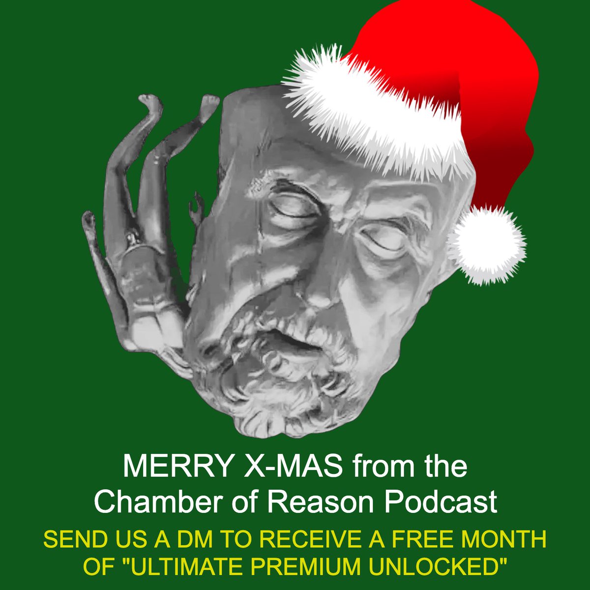 chamberofreason's tweet image. Seasons Greetings. 

Please enjoy this limited time offer if you are not completely empty in your brain.