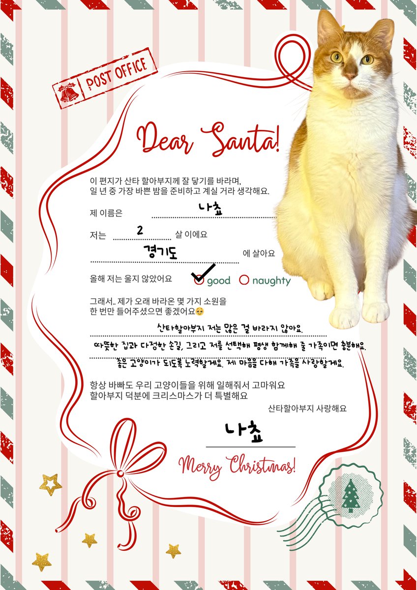 천사같은 나쵸에게 크리스마스의 기적이 일어나기를🎅🏻🎄💛, image size:848x1199
