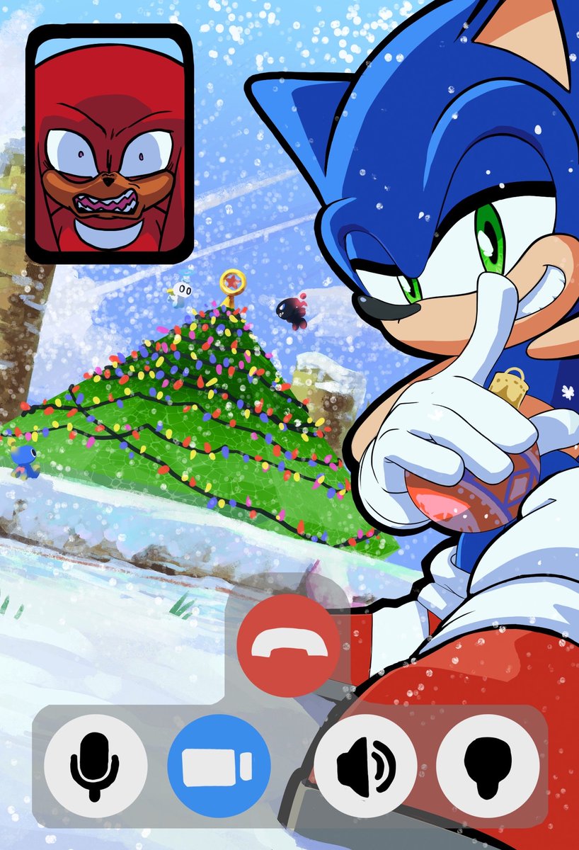 afterimagestu's tweet image. You guys think he likes it?

Happy Holidays from all of us here at AfterImage Studio! #SonicTheHedgehog