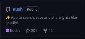 _shub39's tweet image. Rush reached 800 stars! 🥳
github.com/shub39/Rush

#opensource