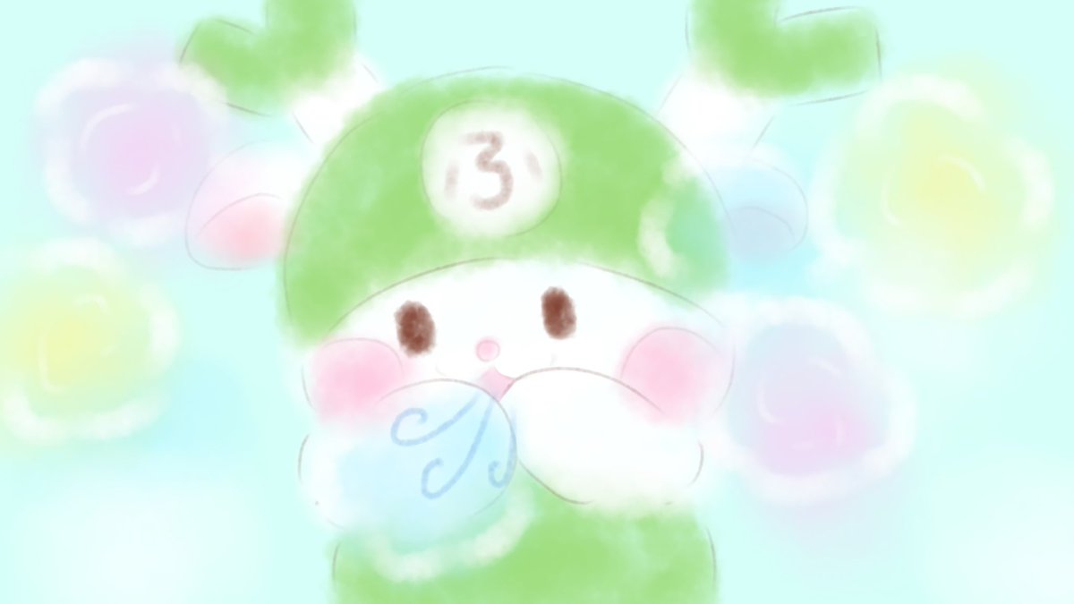 おはよ♪ 息が白くなるさむゆい朝だねぇ！ はいた息がぜんぶ綿菓子に