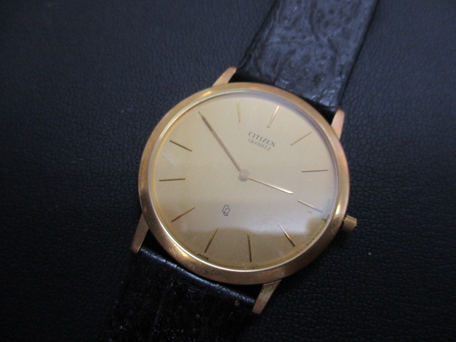 シチズンの金無垢腕時計(∩'ω') 遺品整理をしているとお持ちいただき