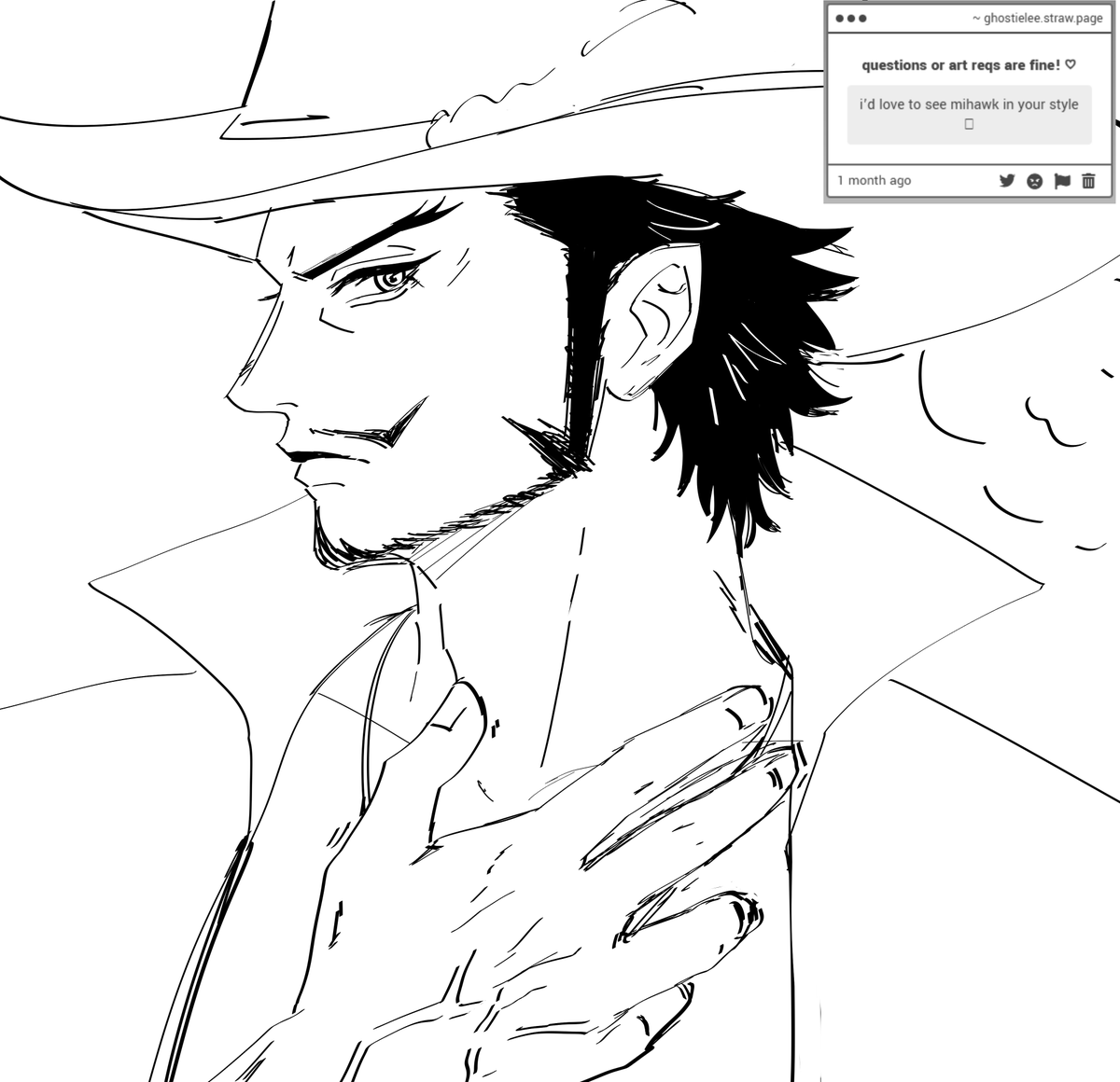 mihawk warm up/req.. boy why u so sharp