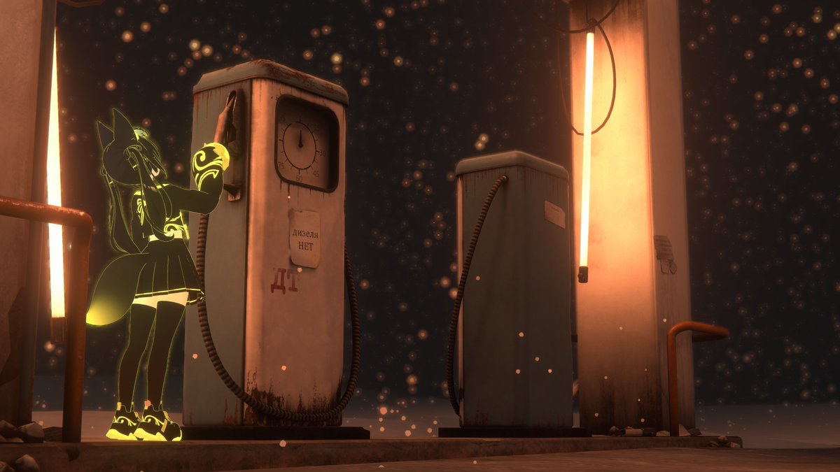 HT_VRChat's tweet image. Snowy Gas Station
#VRC #VRChat