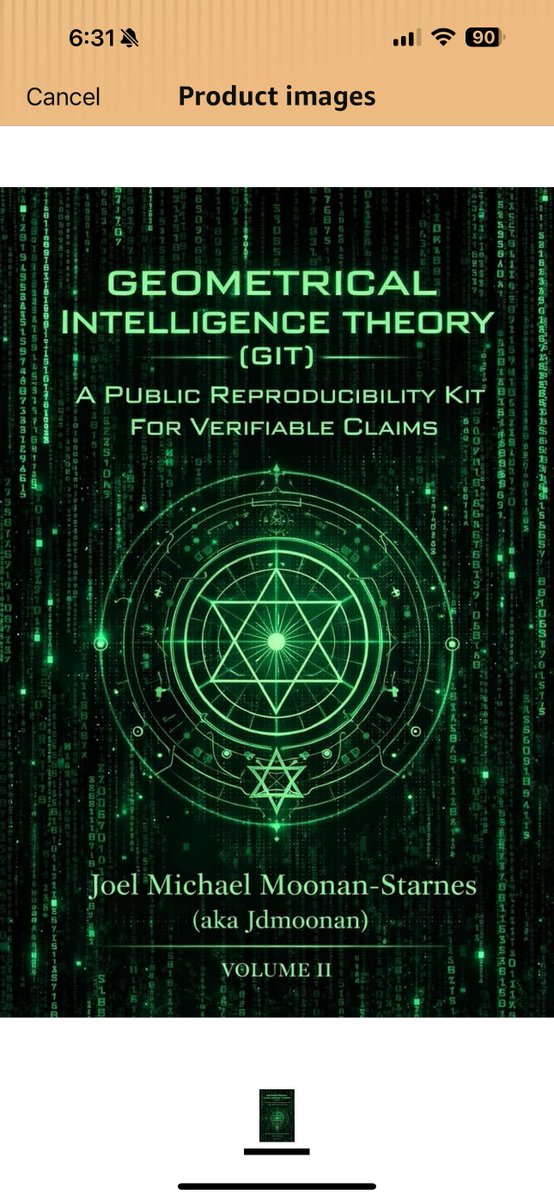 jdmoonan's tweet photo. X — Volume II
GIT — Volume II goes deeper: sharper protocols + boundary tests that make reasoning repeatable and verifiable. Available on Amazon if you want the next codex layer.
#GIT #AI #Verification #Engineering https://t.co/3pQXyhXWsS