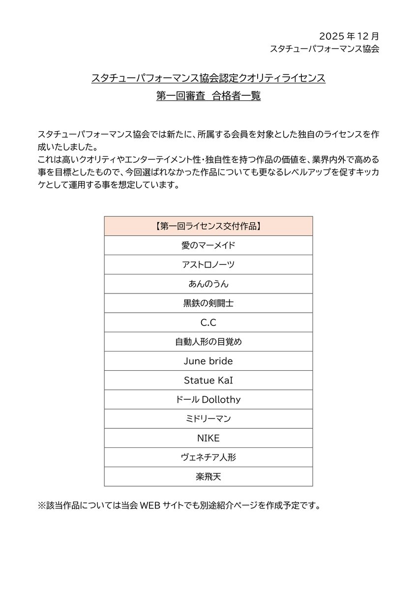 スタチューパフォーマンス協会 tweet media