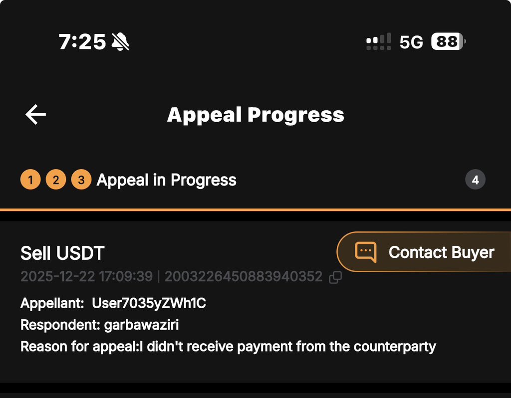 maffo53's tweet photo. @BybitAfrica @Bybit_Official  you can actually do better, allowing scams on your app is very bad, trying to trade to just get Christmas stuff and this is a scam I met on your page that clicks on paid without paying me and I was on review now for trading on your app cause you allow scammers on there anyhow.